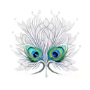 Peacock tattoo design idea