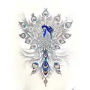 Peacock tattoo design idea