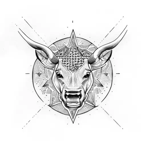 Austin Texas with star and bill longhorn tattoo design idea