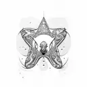 Austin Texas with star and bull longhorn tattoo design idea