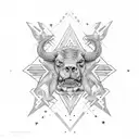 Austin Texas with star and bill longhorn tattoo design idea