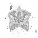 Austin Texas with star and longhorn tattoo design idea