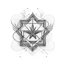 Austin Texas with star and bill longhorn tattoo design idea