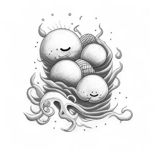 stormy night tattoo design idea