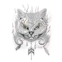 stormy night tattoo design idea