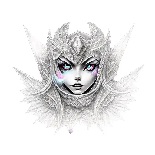 Dark Magician Girl tattoo design idea