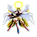 guardian angel wing tattoo design idea