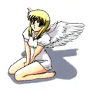 guardian angel wing tattoo design idea