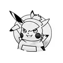 use pikachu as model and then add elements of naruto and one piece tattoo design idea