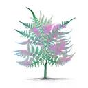 Fern Tree tattoo design idea