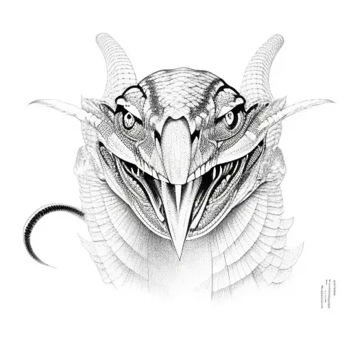 black and white cobra tattoo design idea