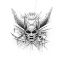 if my devils leave me i am afraid my angles will take flight as well  tattoo design idea