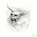 if my devils leave me i am afraid my angles will take flight as well  tattoo design idea