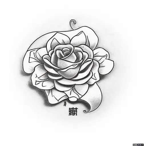 Tattoo that reads “Beauty in the Struggle, Ugliness in the success” with a cross tattoo design idea