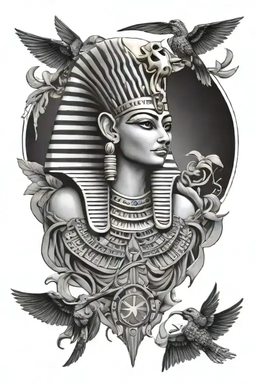Egyptian mythology tattoo design idea