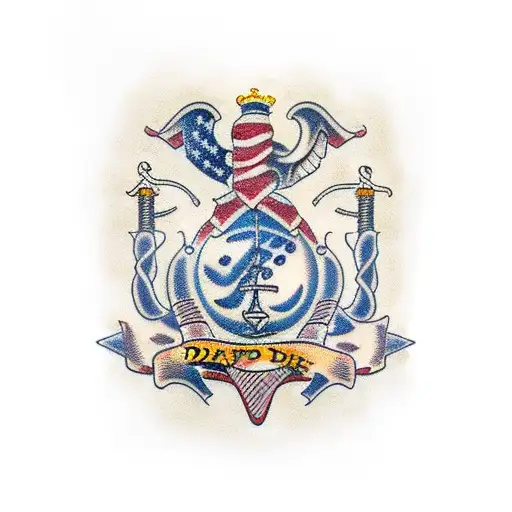 navy dentist dad tattoo design idea