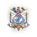 navy dentist dad tattoo design idea