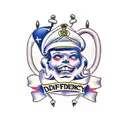 navy dentist dad tattoo design idea