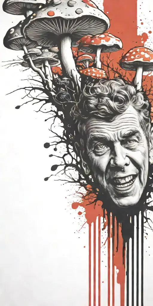 Andy Griffith growing mushrooms  tattoo design idea