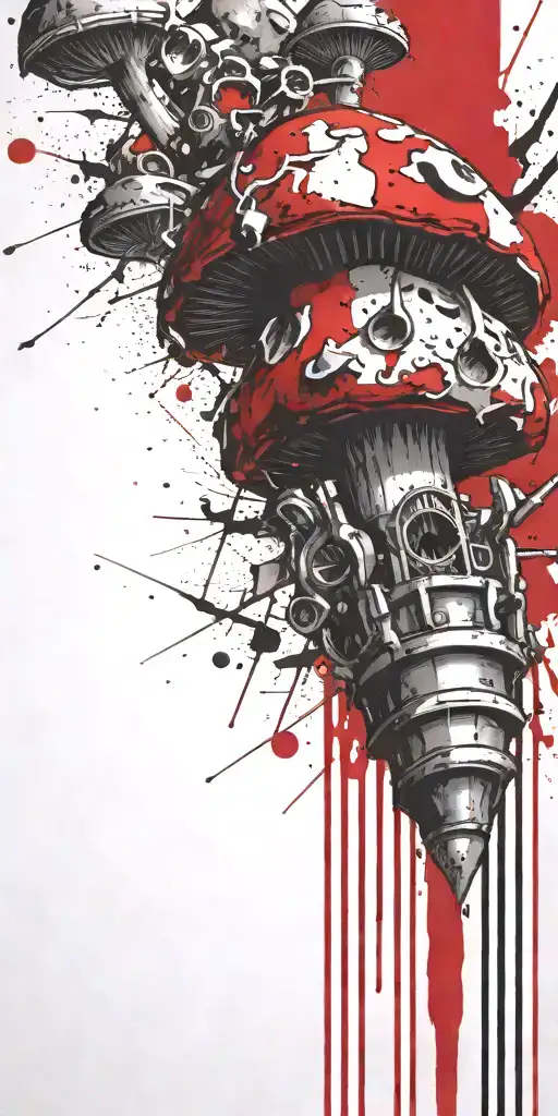 shroom grenade made tattoo design idea
