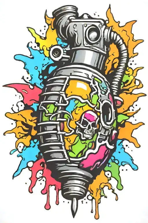 boomers grenade tattoo design idea