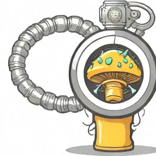 mushroom grenade wired futuristic explosive devices or bombs bullrfx timer tattoo design idea