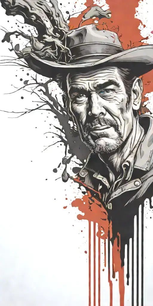Matthew Dillon from the tv show gunsmoke growing mushrooms  tattoo design idea