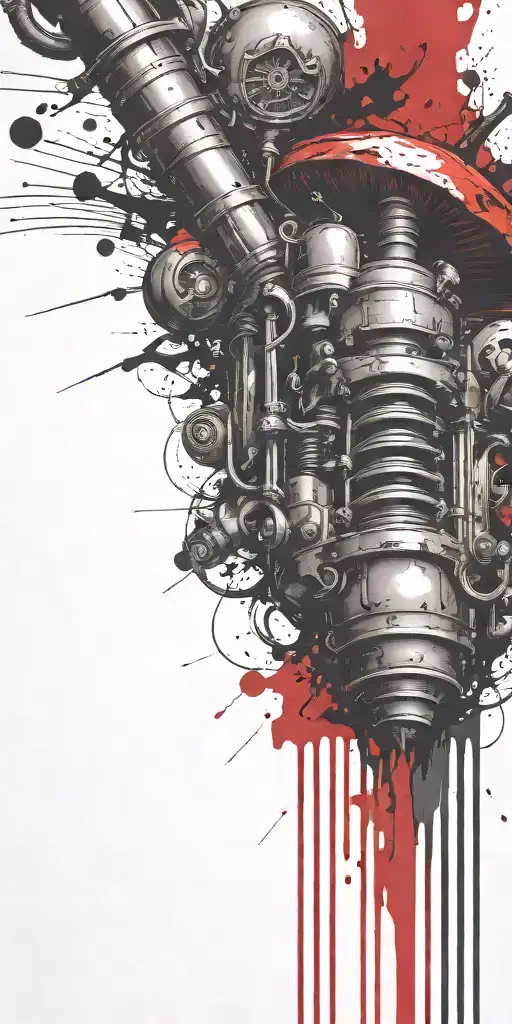 inconspicuous ticking time bomb mushroom grenade  tattoo design idea