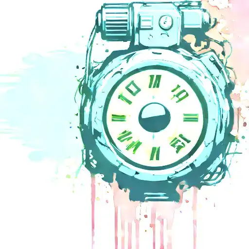 mushroom grenade wired explosive device or bomb and timer running tattoo design idea