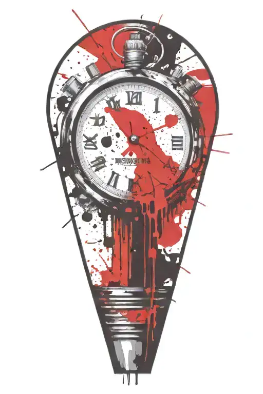 ticking time bomb tattoo design idea