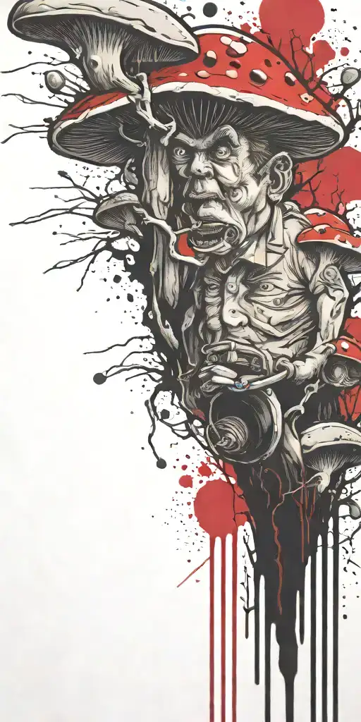  mushroom Andy Griffith  tattoo design idea