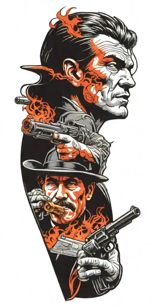 Gun Smoke television show  characters  tattoo design idea