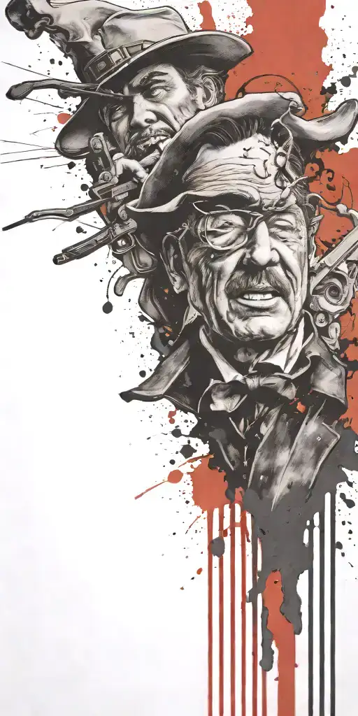 the tv show gunsmoke on mushrooms  tattoo design idea