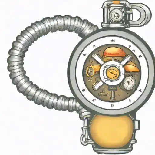 mushroom grenade wires interesting explosive devices with timers and old school alarm clocks  tattoo design idea