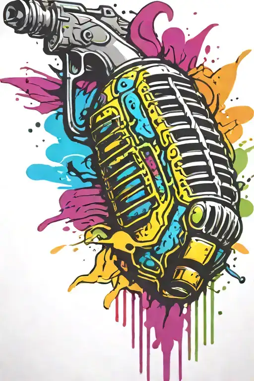 grenade boomers tattoo design idea