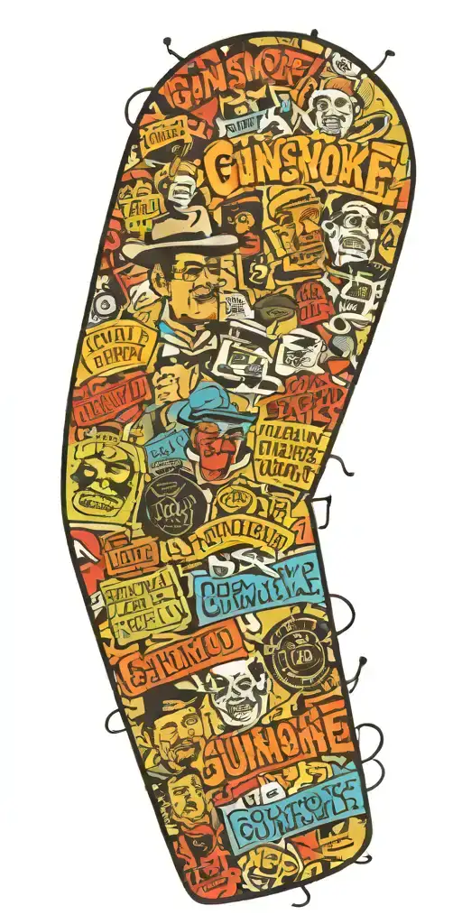 Gunsmoke television show  tattoo design idea