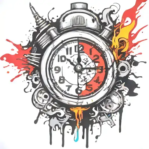 ticking time bomb  tattoo design idea
