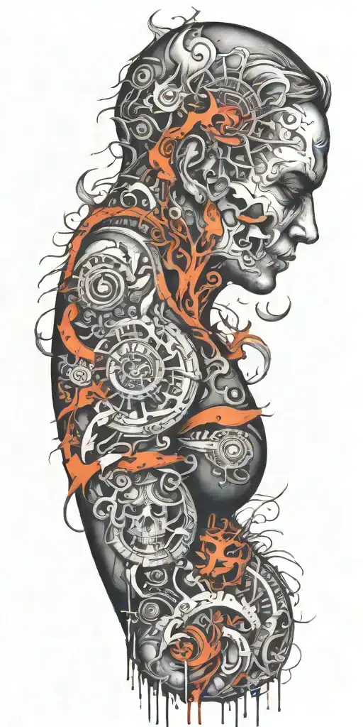 bipolar manic episode tattoo design idea