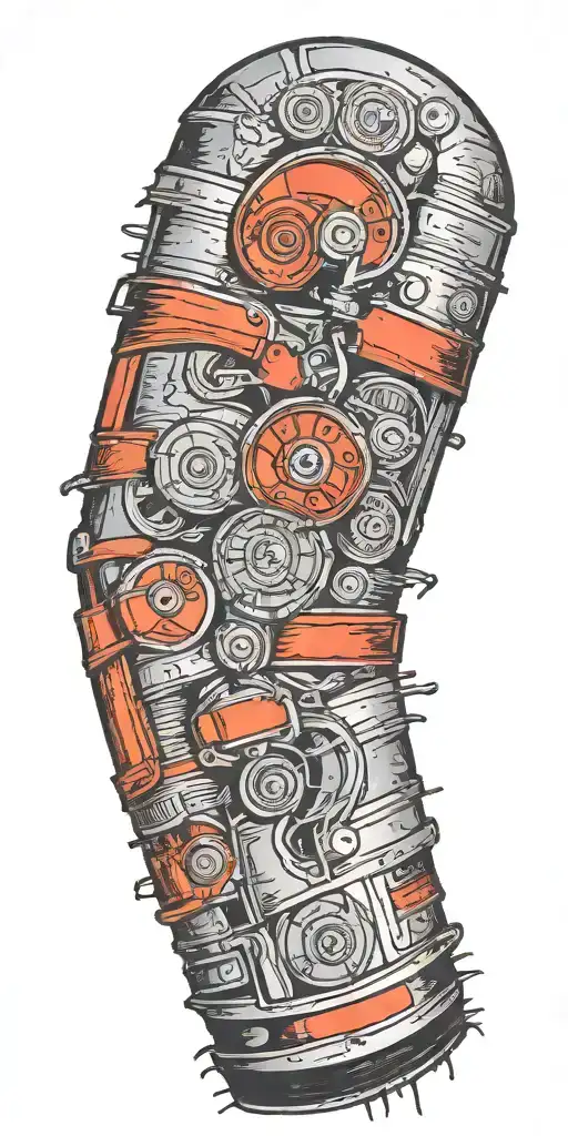 ADHD bipolar shotgun shell tattoo design idea