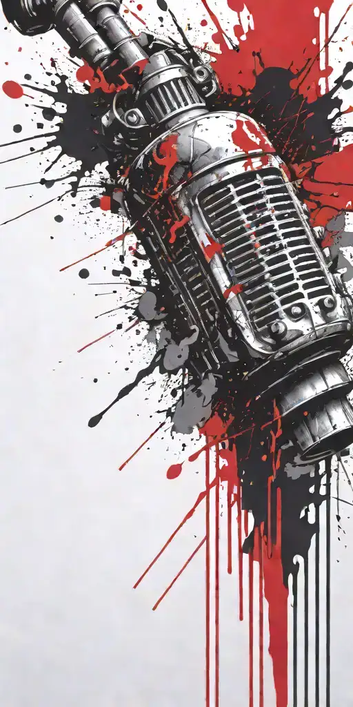 pscilocibin grenade exploding tattoo design idea