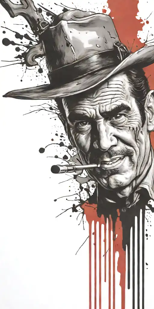 Matthew Dillon from the tv show gunsmoke growing mushrooms  tattoo design idea