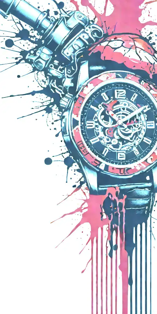  procrastinating terrorist shroom grenade wrist watch tattoo design idea