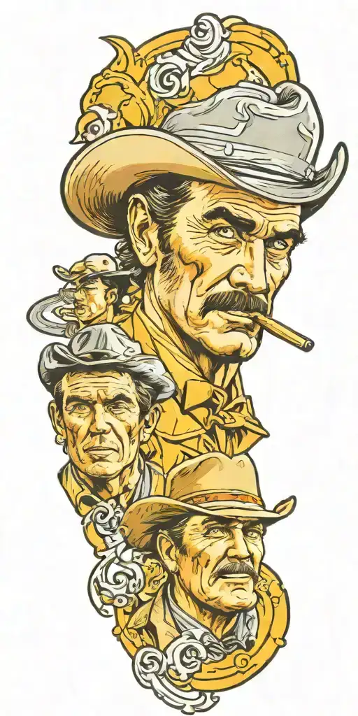 Gunsmoke television show Dodge city tattoo design idea