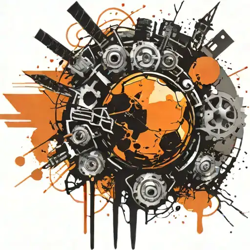 orange tattoo design idea