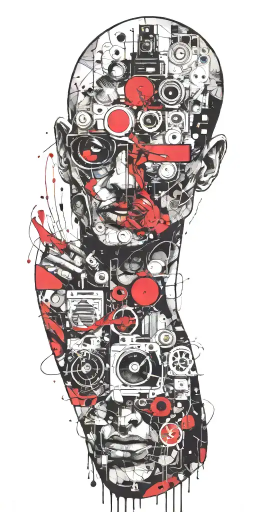insane disco biscuit concert tattoo design idea