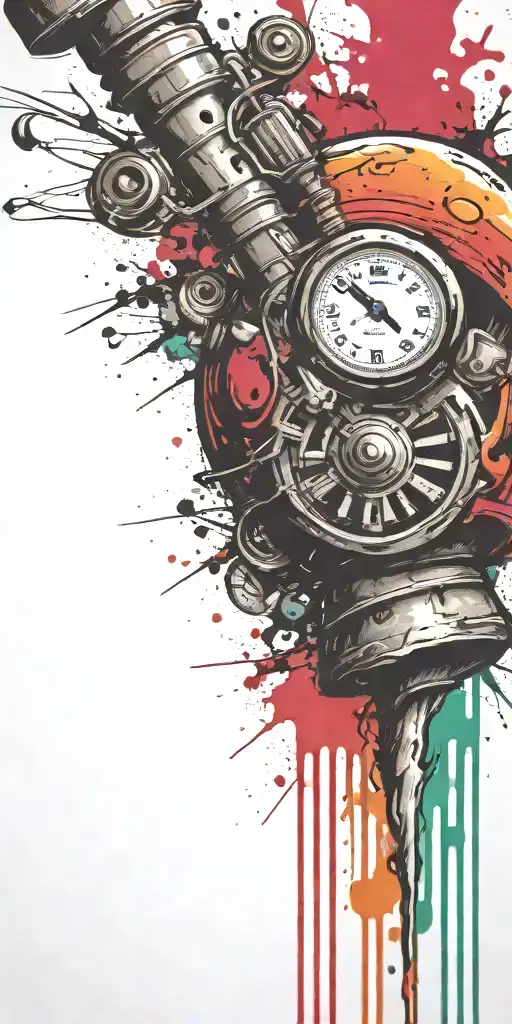 classy ticking time bomb mushroom grenade  tattoo design idea