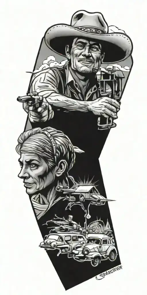 Gunsmoke television show  tattoo design idea