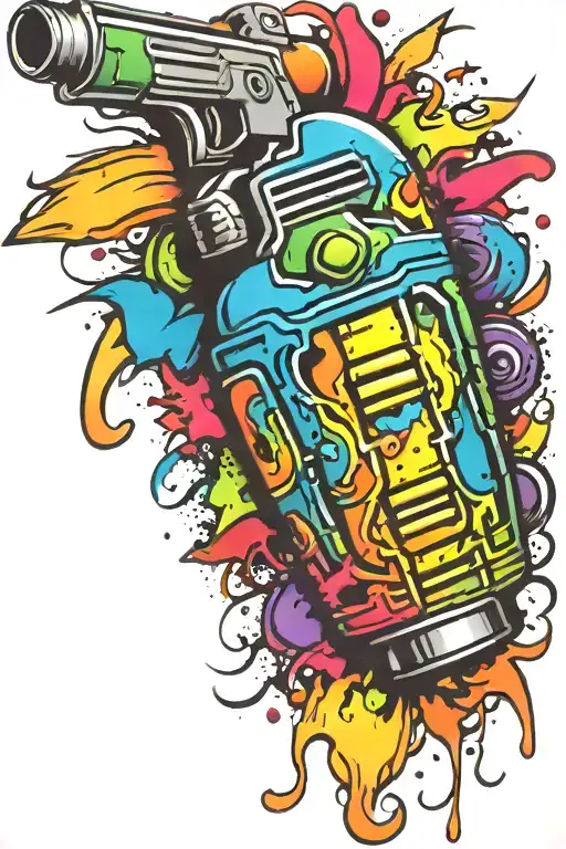 grenade boomers tattoo design idea