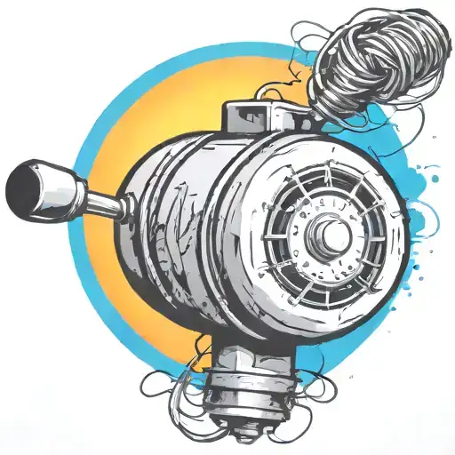  wired explosive bomb with wires and timer tattoo design idea