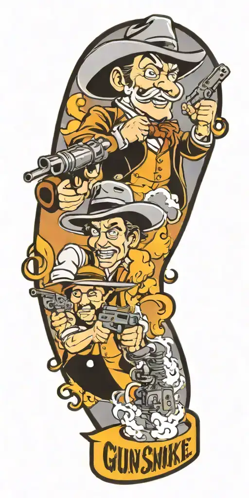 Gun Smoke television show  characters  tattoo design idea
